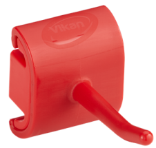 Vikan, Hygienic Wall Bracket, Single Hook Module, 41 mm, Red