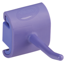 Vikan, Hygienic Wall Bracket, Single Hook Module, 41 mm, Purple
