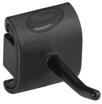 Vikan, Hygienic Wall Bracket, Single Hook Module, 41 mm, Black
