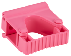 Vikan, Hygienic Wall Bracket, Grip Band Module, 82 mm, Pink