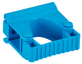 Vikan, Hygienic Wall Bracket, Grip Band Module, 82 mm, Blue