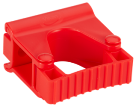 Vikan, Hygienic Wall Bracket, Grip Band Module, 82 mm, Red