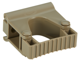 Vikan, Hygienic Wall Bracket, Grip Band Module, 82 mm, Brown