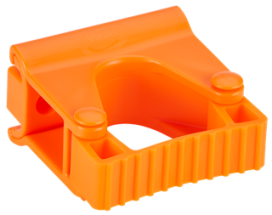 Vikan, Hygienic Wall Bracket, Grip Band Module, 82 mm, Orange