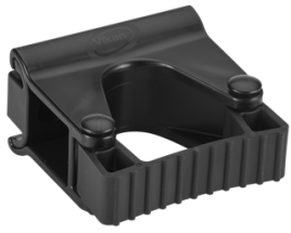Vikan, Hygienic Wall Bracket, Grip Band Module, 82 mm, Black