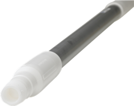 Vikan Aluminum Handle, Ø, 51.6", White