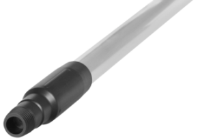 Vikan Aluminum Handle, Ø, 49.6", Black