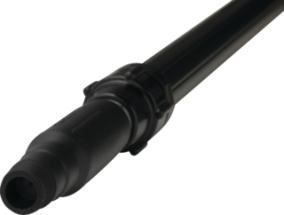 Vikan Aluminum Telescopic handle, 62 - , Ø, Black