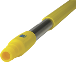 Vikan Stainless Steel Handle, Ø, 40.4", Yellow