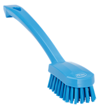 Vikan Utility Brush, 10.2", Medium, Blue