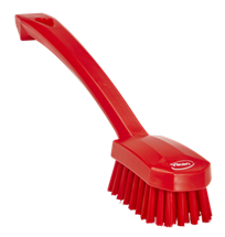 Vikan Utility Brush, 10.2", Medium, Red