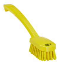 Vikan Utility Brush, 10.2", Medium, Yellow