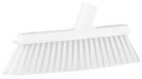 Vikan Dustpan Broom with Angled Thread, 9.8" Medium, White