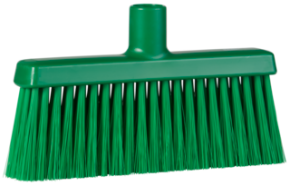 Vikan Dustpan Broom with Angled Thread, 9.8" Medium, Green