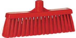 Vikan Broom w/ Straight Neck, 12.2" Medium, Red
