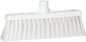 Vikan Broom w/ Straight Neck, 12.2" Medium, White