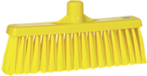 Vikan Broom w/ Straight Neck, 12.2" Medium, Yellow