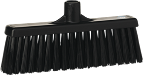 Vikan Broom w/ Straight Neck, 12.2" Medium, Black