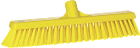 Vikan Broom, 16.1" Soft/stiff, Yellow