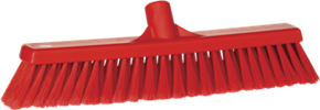 Vikan Broom, 16.1" Soft/split, Red