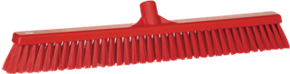 Vikan Broom, 24" Soft/stiff, Red