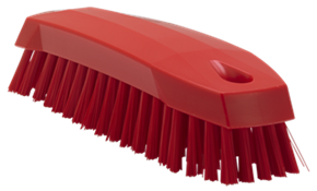 Vikan Hand Brush M, 6.5", Medium, Red