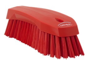 Vikan Hand Brush L, 7.9", Stiff, Red