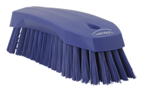 Vikan Hand Brush L, 7.9", Stiff, Purple