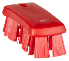 Vikan UST Hand Brush,176 mm,Hard,Red