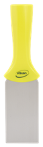 Vikan Stainless Steel Scraper with Threaded Handle, 2", Yellow