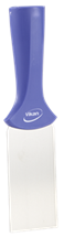 Vikan Stainless Steel Scraper with Threaded Handle, 2", Purple