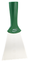 Vikan Stainless Steel Scraper with Threaded Handle, 3.9", Green