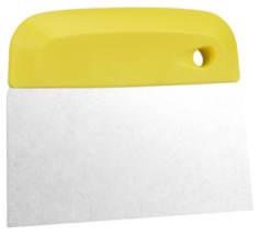 Dough Cutter/Scraper,SS Blade,Flexible,146mm,Yellow