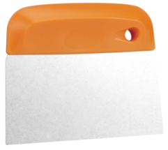 Dough Cutter/Scraper,SS Blade,Flexible,146mm,Orange