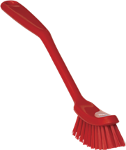 Vikan Dish Brush, 11.4", Medium, Red