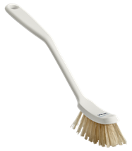 Vikan Brush with heat resistant filaments, 11.4", Stiff, White