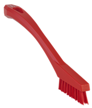 Vikan Detail Brush, 8.1", Extra stiff, Red