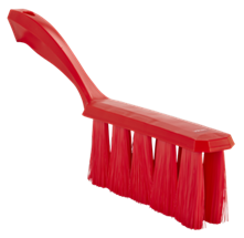 Vikan UST Bench Brush, 13", Soft, Red