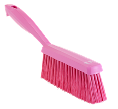 Vikan Hand Brush, 13", Soft, Pink