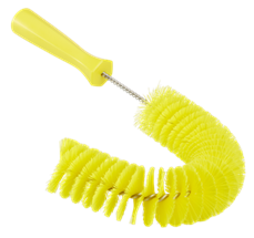 Vikan Pipe Exterior Brush, Ø, 14.2", Medium, Yellow