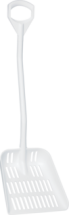 Vikan Ergonomic shovel with drain holes, 13.8",  White