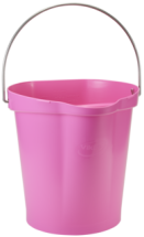 Vikan Hygiene Bucket, 3.17 Gallon(s), Pink