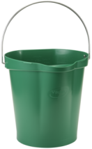 Vikan Hygiene Bucket, 3.17 Gallon(s), Green