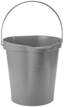 Vikan Hygiene Bucket, 3.17 Gallon(s), Gray
