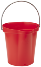 Vikan Bucket, 1.58 Gallon(s), Red