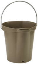 Vikan Bucket, 1.58 Gallon(s), Brown