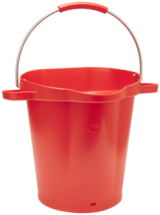 Vikan Hygiene Bucket, 5.28 Gallon(s), Red