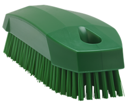 Vikan Hand Brush S / Nailbrush, 5.1", Stiff, Green