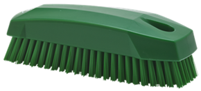 Vikan Hand Brush S / Nailbrush, 5.1", Stiff, Green - Image 3