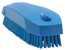 Vikan Hand Brush S / Nailbrush, 5.1", Stiff, Blue